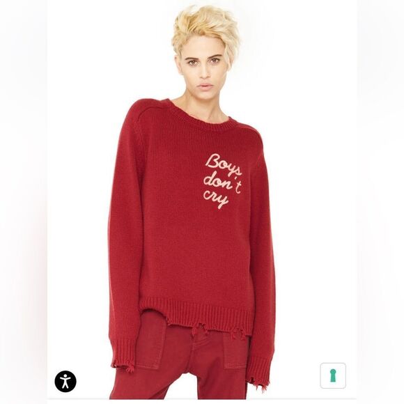 Sandrine Rose Boys Don't Cry Cashmere Sweater - Wine Red
NWT XS - Picture 3 of 10